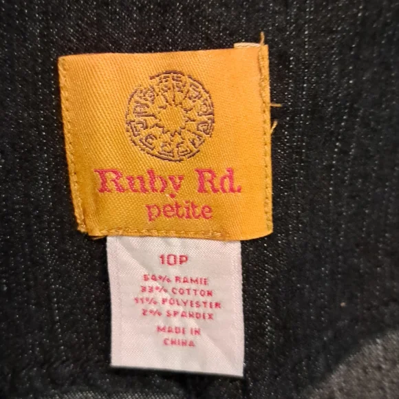 Ruby Rd. Rhinestone denim jacket - Picture 8 of 9